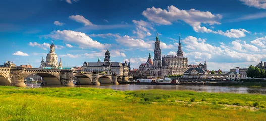 Foto op Canvas De oude stad Dresden, Duitsland © seqoya