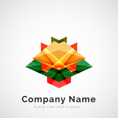 Geometric shape, company logo