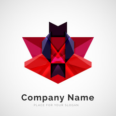 Geometric shape, company logo