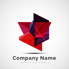 Geometric shape, company logo