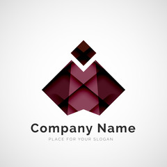 Geometric shape, company logo