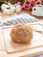 bread for breakfast in the morning