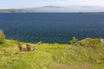 Trinity bay, incoming fog, Newfoundland