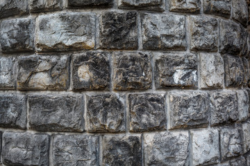 big brick wall grunge curve background