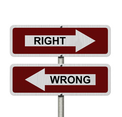 Right versus Wrong