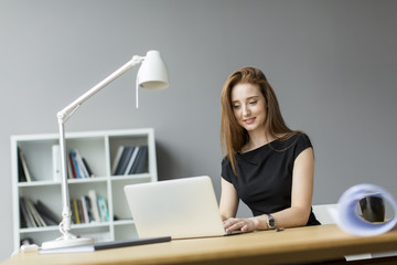 Young woman in the office