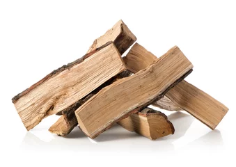 Foto op Plexiglas Pile of firewood © Givaga