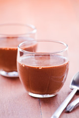 Small Cups Of Chocolate Mousse