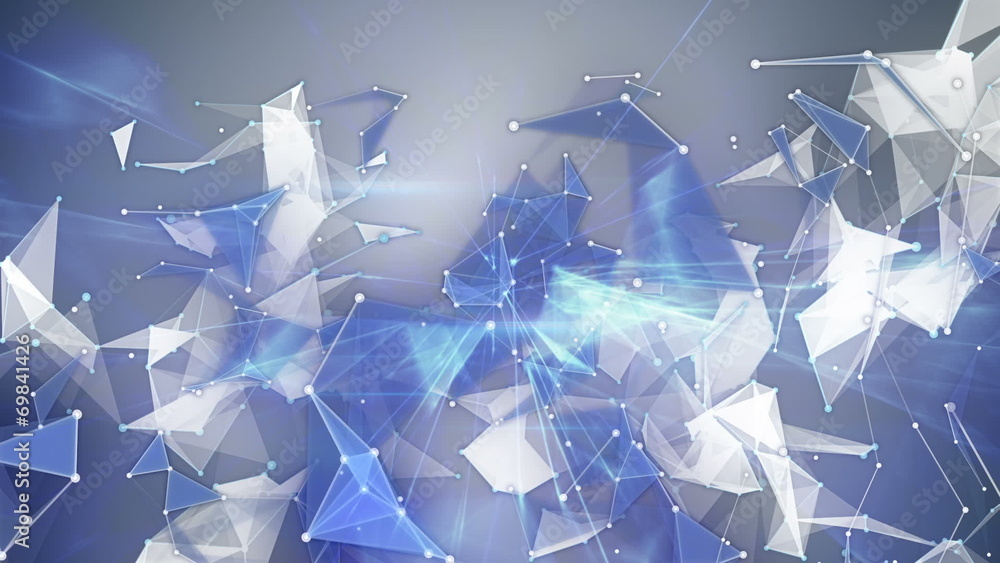 Poster network mesh communication concept loopable