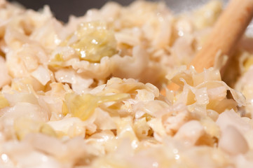Sauerkrauts or cabbage stewed
