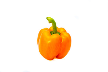 Orange pepper isolade on white