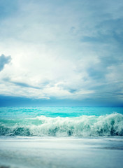 Storm seascape in the Ionian