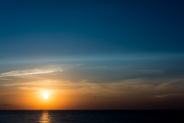 Sun Rise Over The Ocean