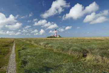 Fototapeta na wymiar Westerhever - Leuchtturm