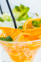 Fresh Lime and Orange Mojito