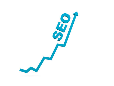 3d graph. SEO concept