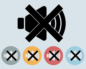 Sound Mute Icon Symbol