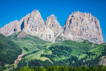 Sass Pordoi south face (2952 m) in Gruppo del Sella, Dolomites m