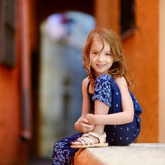 Portrait of a cute little girl