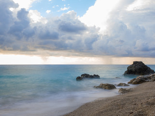 Fototapeta na wymiar The famous Kathisma beach in Lefkada
