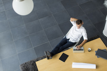 Young man in the office