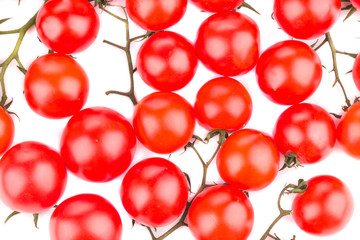 Close up of tomatoes. Macro.