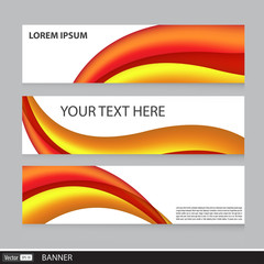 Obraz premium Set of Banners. Vector Illustration.