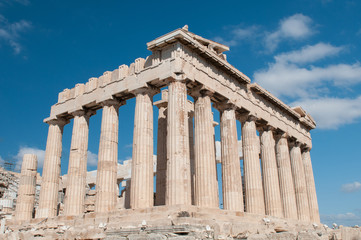 Fototapeta na wymiar Parthenon at Acropolis Hill, Athens