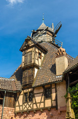 Windmill in Haut-Koenigsbourg castle - Alsace, France