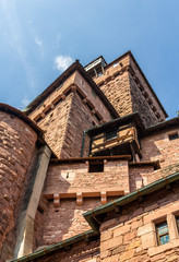 Tower of Haut-Koenigsbourg castle in Alsace, France