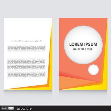 vector business brochure with space for text