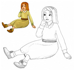 Cartoon fairy tale charatcer