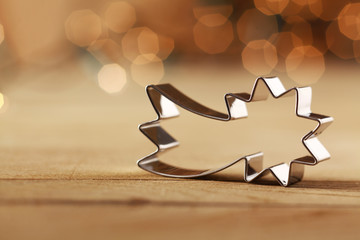 Decorative shooting star Christmas cookie cutter
