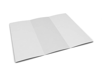 Blank trifold