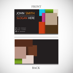 Modern vector business card for business
