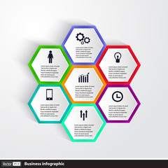 Conceptual vector Design template. infographics element