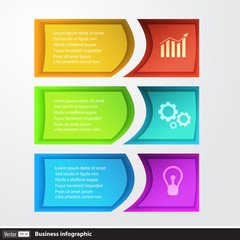 Modern design template infographics for business with text