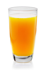 Orange juice. Isolated on white background