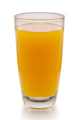 Orange juice. Isolated on white background