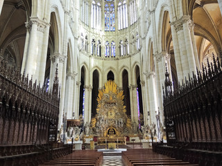nave of Amiens Cathedral, France