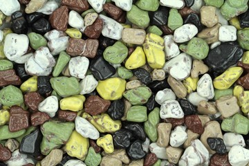 Colorful pebble stones