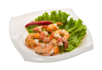 Unshelled king prawn