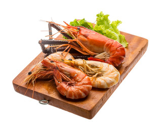 Giant Freshwater Prawn and king prawns