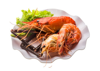 Giant Freshwater Prawn and king prawns
