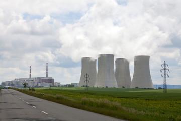Nuclear power plant Dukovany in Czech Republic Europe