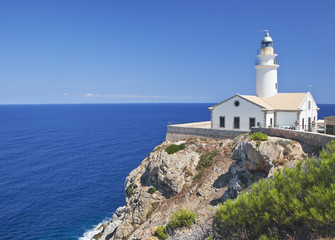 Fototapeta na wymiar Cap de Capdepera Lighthouse. Mallorca island, Spain