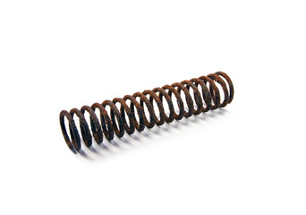Old rusty metallic spring
