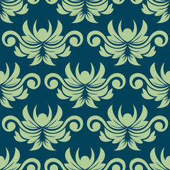 Persian paisley seamless floral pattern