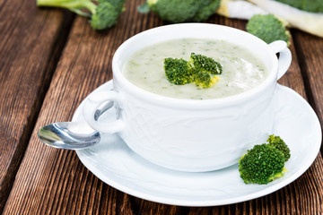 Bowl with Broccoli Soup