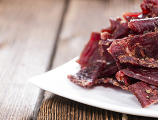Portion of Beef Jerky